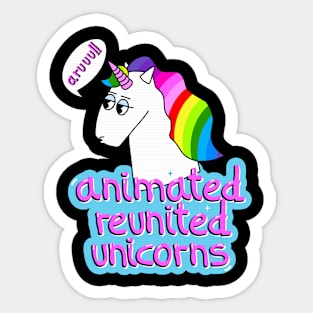 ANIMATED REUNITED UNICORNS Sticker